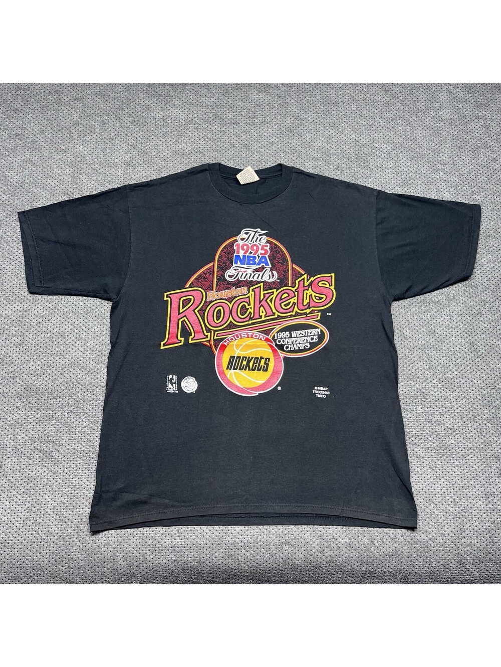 Vintage 1995 Houston Rockets Western Conference Champions T-Shirt XL Rare Men’s